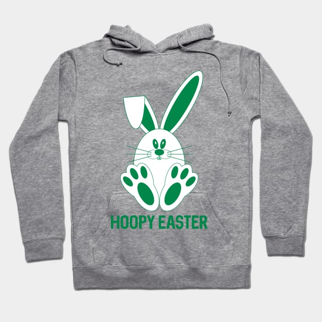 HOOPY EASTER, Glasgow Celtic Football Club Green and White Bunny Rabbit Design Hoodie by MacPean